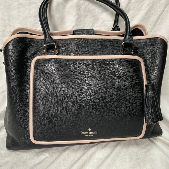 Kate Spade Large Black Evangelie Ward Place Large Structured Shoulder Bag - Picture 1 of 12